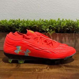 Under Armour Magnetico Elite 4 FG Soccer Cleats Ares Red 3027700-862 Size 9.5